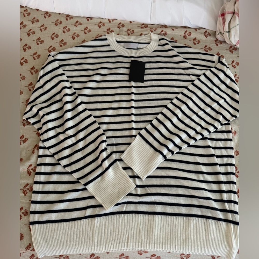 Oak and fort stripped sweater NEW